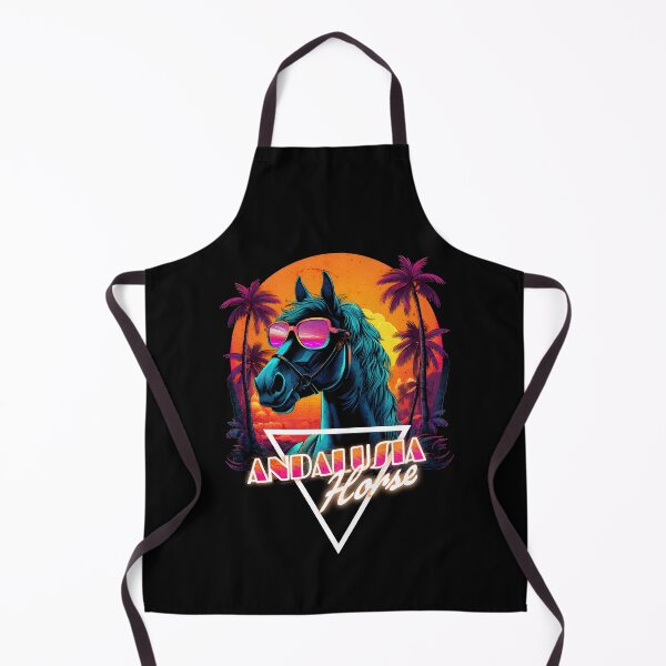 Item preview, Retro Wave Andalusia Horse Vibes designed and sold by RedDesignSyc.