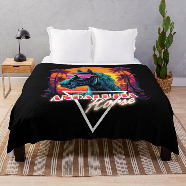 Item preview, Retro Wave Andalusia Horse Vibes designed and sold by RedDesignSyc.