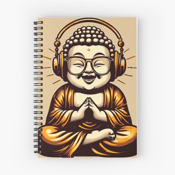 Item preview, Buddha wearing headphones designed and sold by Crisfloresarts.