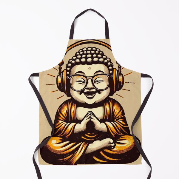 Item preview, Buddha wearing headphones designed and sold by Crisfloresarts.