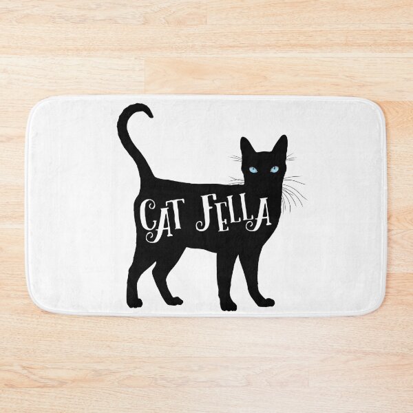 Item preview, Cat Fella in Black Cat Silhouette Blue Eyes designed and sold by Carleah Unique.