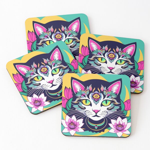 Item preview, Trippy cat 9 designed and sold by Flowerslaps.