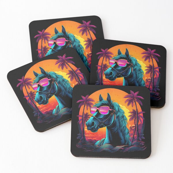 Item preview, Retro Wave Andalusia Horse designed and sold by RedDesignSyc.