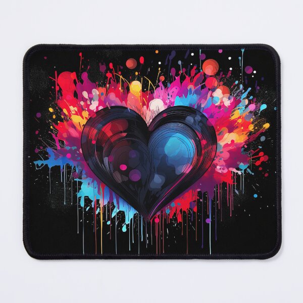 Item preview, artistic watercolor heart dropping paint designed and sold by artyficial-.
