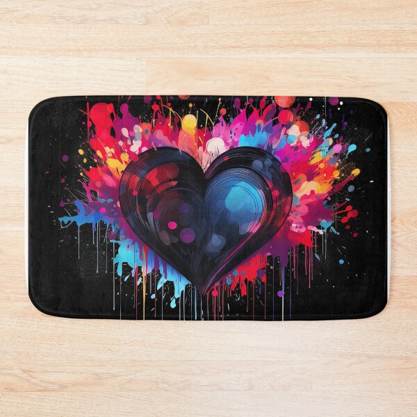 Item preview, artistic watercolor heart dropping paint designed and sold by artyficial-.