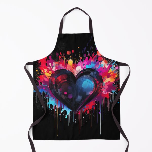 Item preview, artistic watercolor heart dropping paint designed and sold by artyficial-.