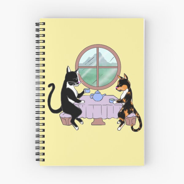Item preview, Tuxedo and Calico Taking Tea designed and sold by CaptainSunshine.