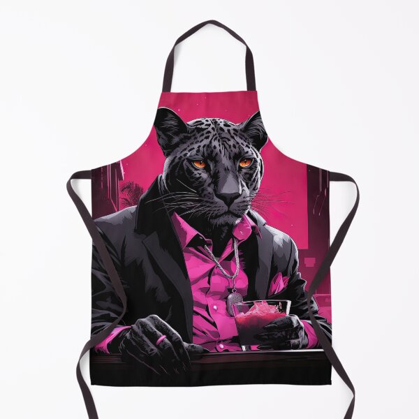 Item preview, classy pink leopard drinking designed and sold by artyficial-.