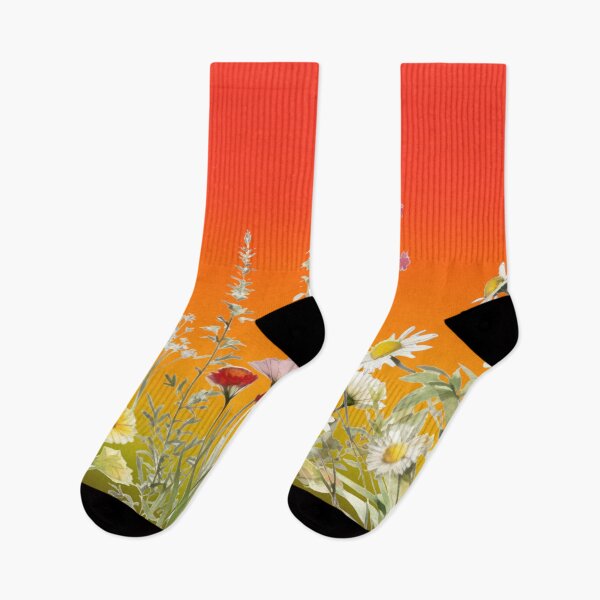 Item preview, Summerbreeze and wild flowers on vibrant sky designed and sold by coloryourwings.