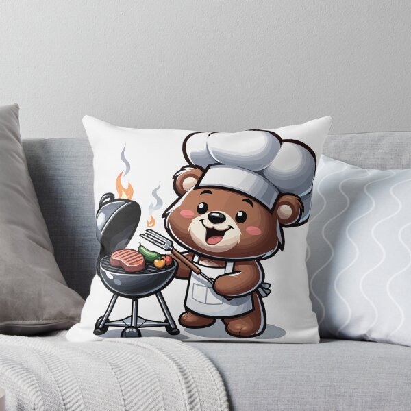 Item preview, Bear-B-Q the Grill Master Bear Barbecuing Bear designed and sold by divinedeco1925.