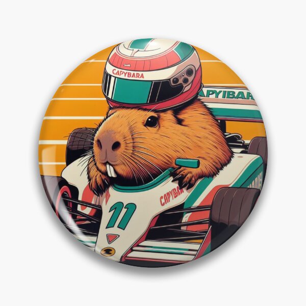 Item preview, Capybara Grand Prix: Racing Furry F1 Champion designed and sold by Paubiz.