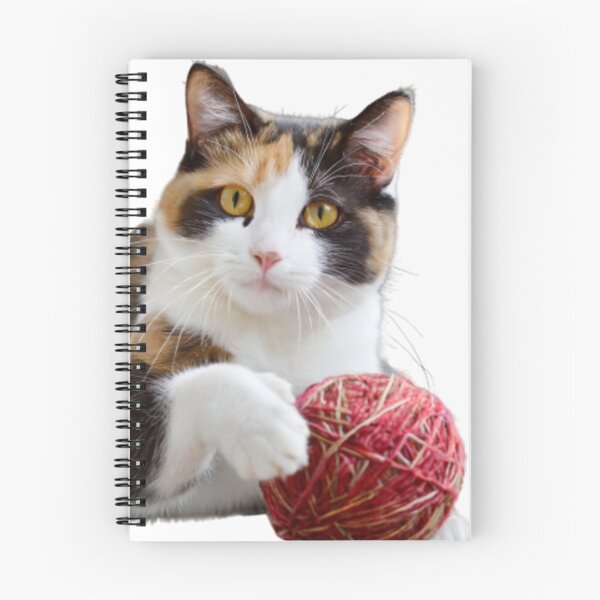 Item preview, bicolor cat Playing with a ball of wool designed and sold by WAJEDART.