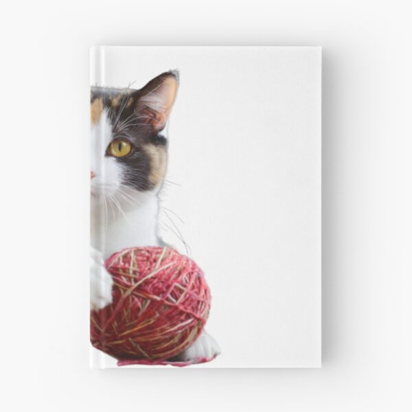 Item preview, bicolor cat Playing with a ball of wool designed and sold by WAJEDART.
