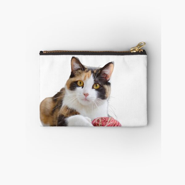 Item preview, bicolor cat Playing with a ball of wool designed and sold by WAJEDART.