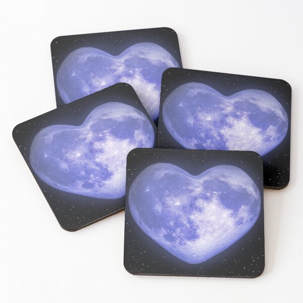 Item preview, Blue cute full moon heart cyber core aesthetic  designed and sold by Kayochine.