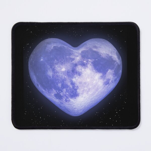 Item preview, Blue cute full moon heart cyber core aesthetic designed and sold by Kayochine.