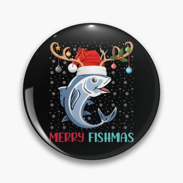 Item preview,  Merry Fishmas Santa Hat Christmas Vibes  designed and sold by Smix Pixels.