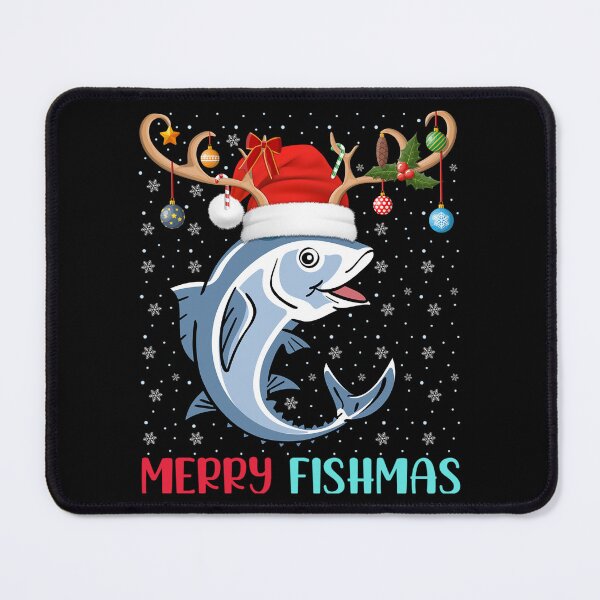 Item preview, Merry Fishmas Santa Hat Christmas Vibes designed and sold by Smix Pixels.