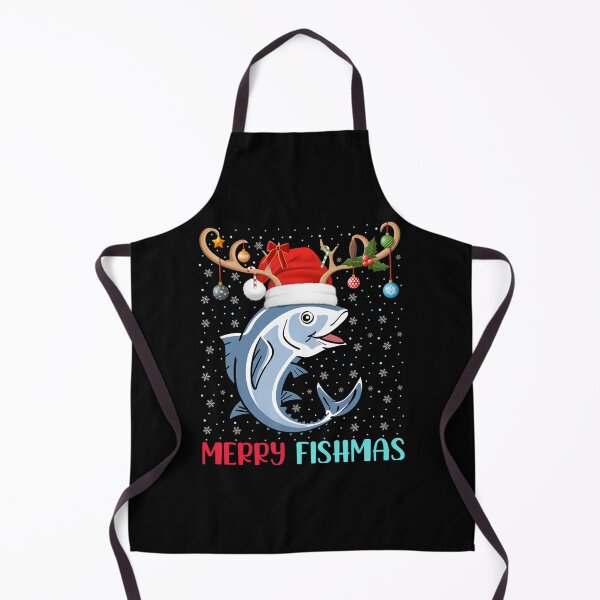 Item preview, Merry Fishmas Santa Hat Christmas Vibes designed and sold by Smix Pixels.