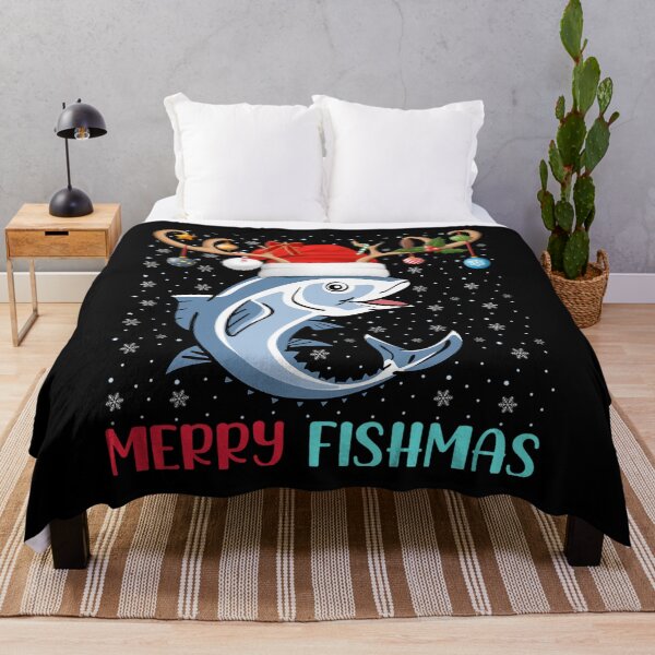 Item preview, Merry Fishmas Santa Hat Christmas Vibes designed and sold by Smix Pixels.