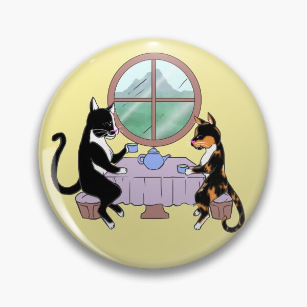 Item preview, Tuxedo and Calico Taking Tea designed and sold by CaptainSunshine.