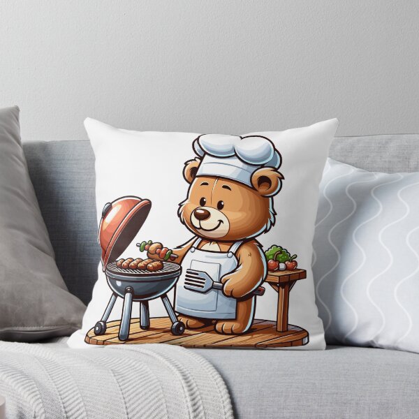 Item preview, Bear-B-Q the Grill Master Bear Barbecuing Bear designed and sold by divinedeco1925.