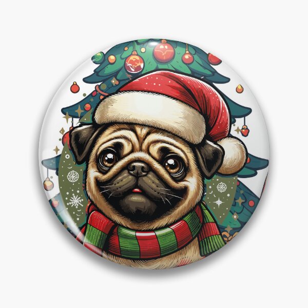 Item preview, Christmas pug puppy designed and sold by netrok.