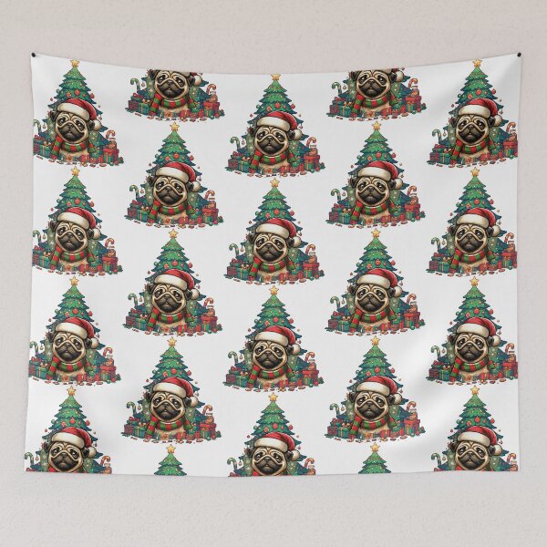 Item preview, Christmas pug puppy designed and sold by netrok.