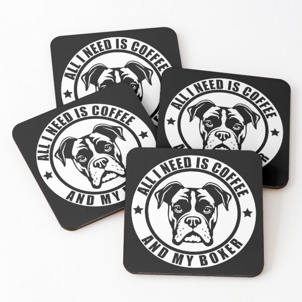 Item preview, all i need is coffee and my boxer dog designed and sold by teeshop87.