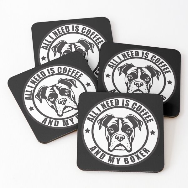 Item preview, all i need is coffee and my boxer dog funny designed and sold by teeshop87.