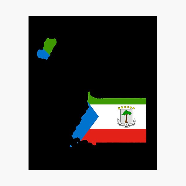 Item preview, Equatorial Guinea Map designed and sold by feether-store.