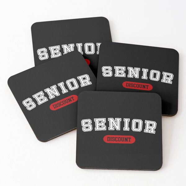 Item preview, Senior Discount - Fun Vintage College Typography designed and sold by CottonGarb.