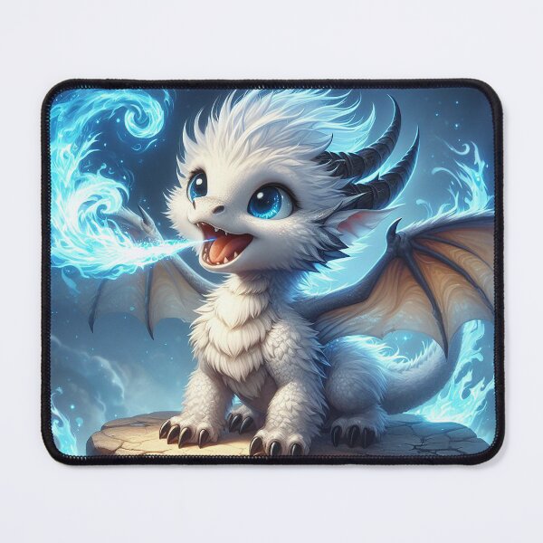 Item preview, The Enchantment of the Baby White Dragon designed and sold by autrouvetout.