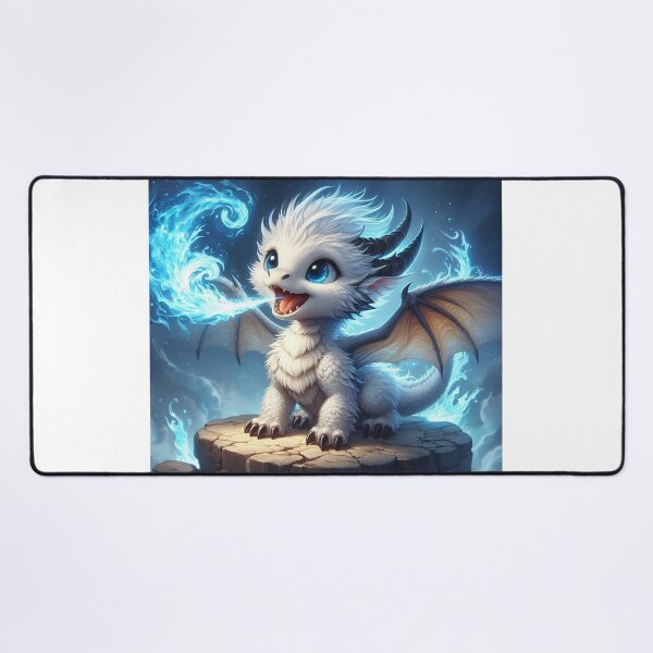 Item preview, The Enchantment of the Baby White Dragon designed and sold by autrouvetout.