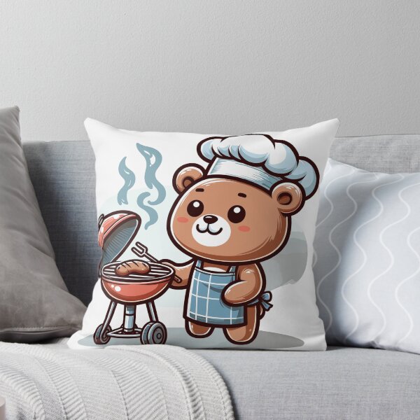 Item preview, Bear-B-Q the Grill Master Bear Barbecuing Bear designed and sold by divinedeco1925.