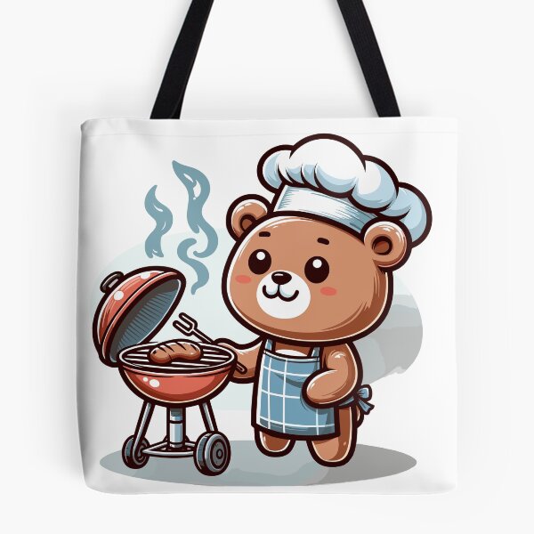 Item preview, Bear-B-Q the Grill Master Bear Barbecuing Bear designed and sold by divinedeco1925.