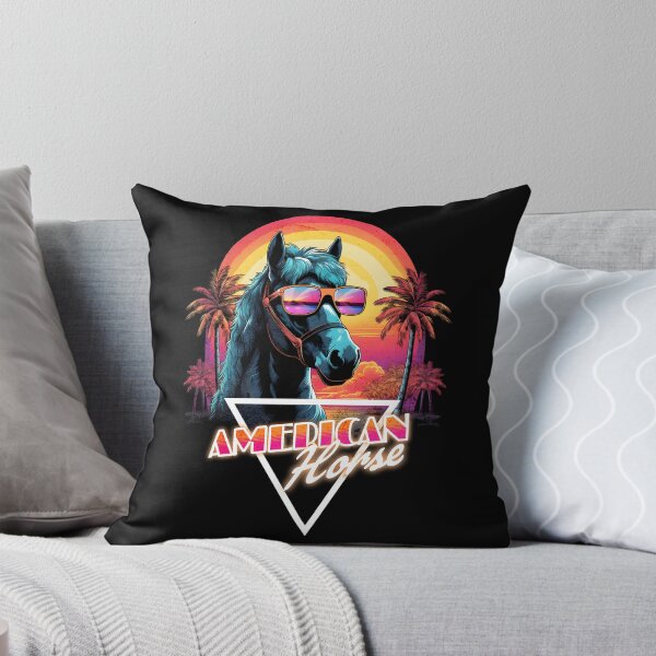 Item preview, Retro Wave American Horse Vibes designed and sold by RedDesignSyc.