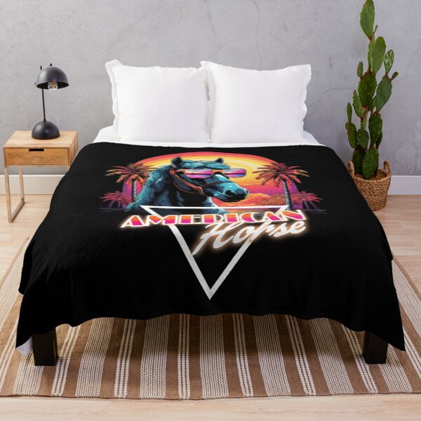 Item preview, Retro Wave American Horse Vibes designed and sold by RedDesignSyc.