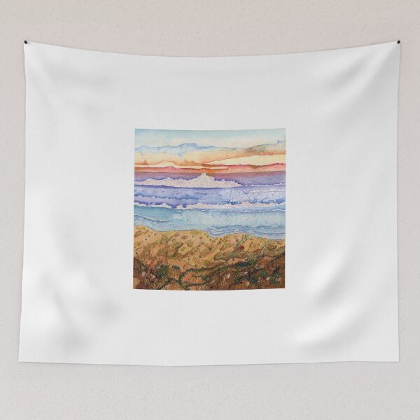 Item preview, Land, Sea, Sky (mixed media on paper) designed and sold by Painting By Nature.