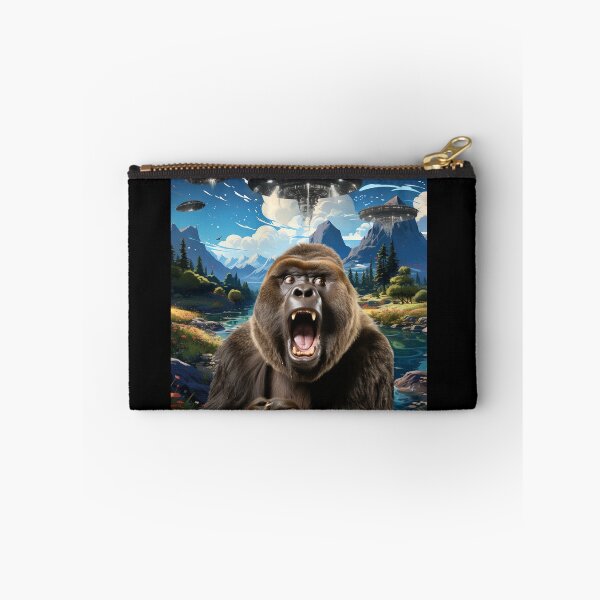 Item preview, Monkey Selfie with UFOs designed and sold by Master-Print.