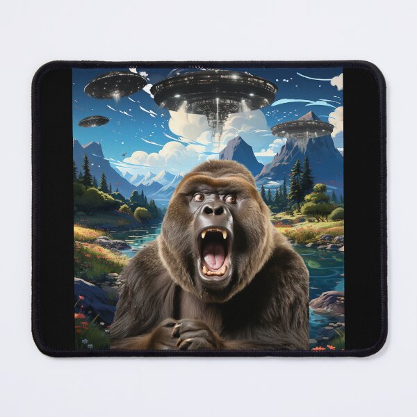 Item preview, Monkey Selfie with UFOs designed and sold by Master-Print.