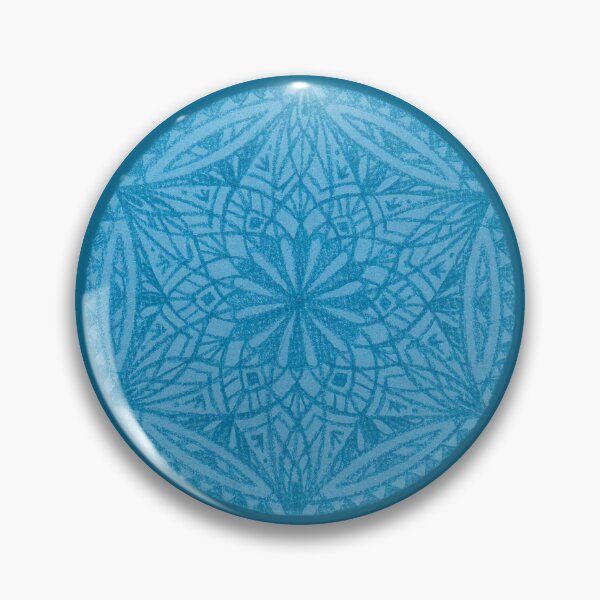 Item preview, Flower of Life Color Palette Mandalas : 22 - Peacock Blue designed and sold by SonoSonoStudio.