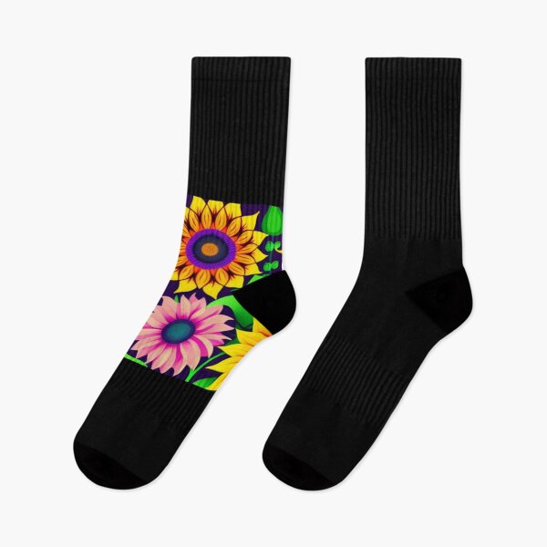 Item preview, Trippy sunflowers designed and sold by Flowerslaps.