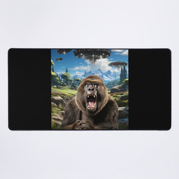 Item preview, Monkey Selfie with UFOs designed and sold by Master-Print.