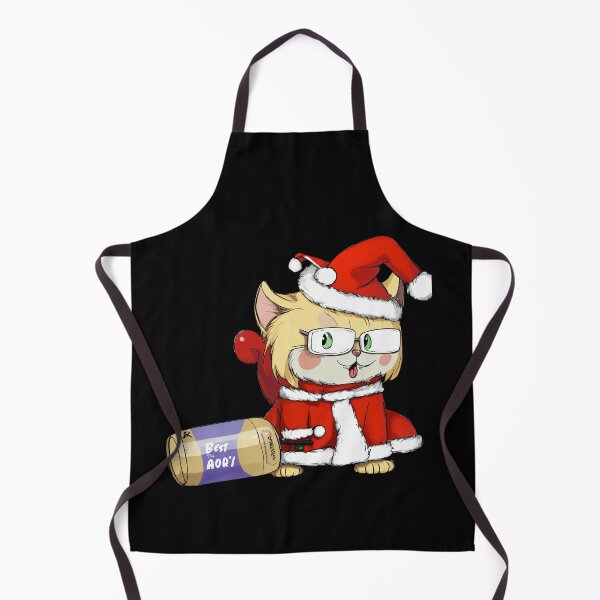 Item preview, Whimsical Elegance: An anthropomorphic cat dons a Santa Claus costume, blonde hair flowing, dragging a 'Pilk' bottle.  designed and sold by OURBYPRODUCTS.