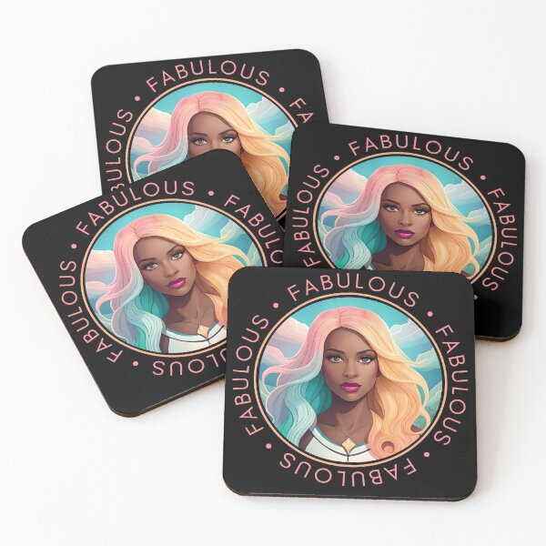 Item preview, Glam Woman Cloud Pink Fabulous Motivation Orange Circle  designed and sold by Melan Designs.