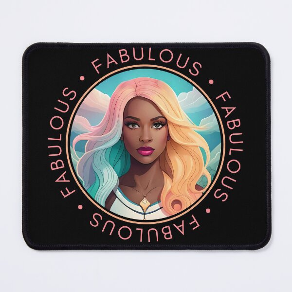 Item preview, Glam Woman Cloud Pink Fabulous Motivation Orange Circle  designed and sold by Melan Designs.