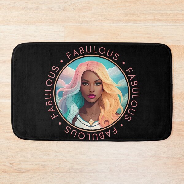 Item preview, Glam Woman Cloud Pink Fabulous Motivation Orange Circle  designed and sold by Melan Designs.