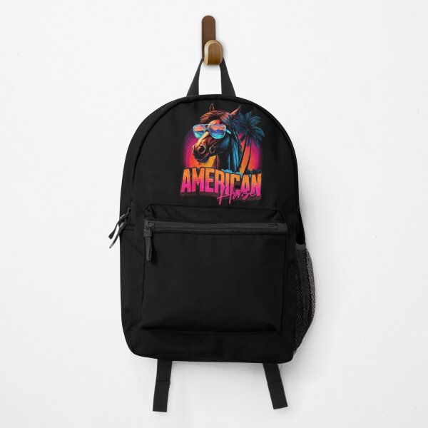 Item preview, Retro Wave American Horse Miami designed and sold by RedDesignSyc.