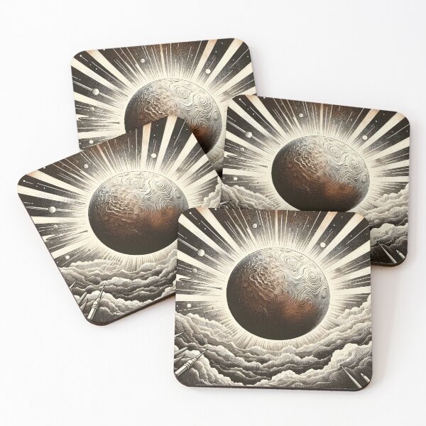 Item preview, Celestial Orb Amidst Cosmic Cloudscapes designed and sold by PictorialWhimsy.